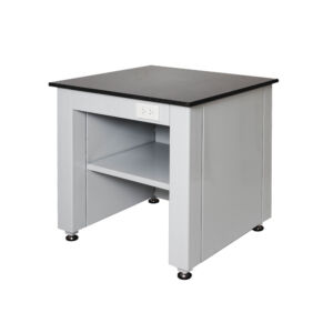 Balance Table โครงเหล็กพ่นสี T. แกรนิตดำ ขนาด W80xD75xH80 cm